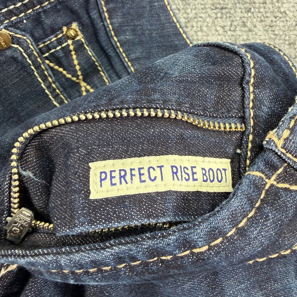 Ariat Real Jeans Women 16WL (Fit 36x31) Blue Contessa Perfect Rise Bootcut Denim - Picture 5 of 16